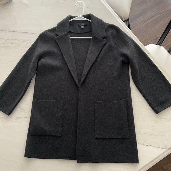 J Crew Sophie Sweater Blazer Charcoal Gray Small - Picture 4 of 5